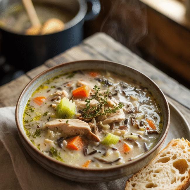 Chicken and wild rice soup