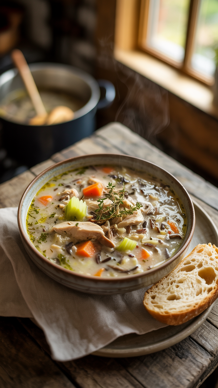 Chicken and wild rice soup