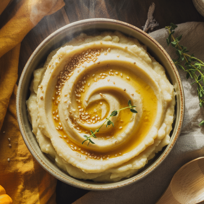 Cauliflower miso mash