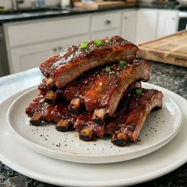 Oven BBQ ribs, oven baked spare ribs