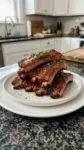 Oven BBQ ribs, oven baked spare ribs